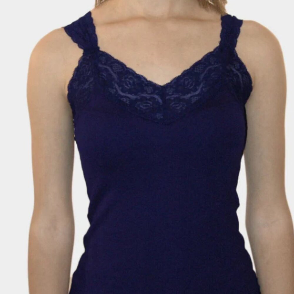 Wayi Lace Snug Camisole Navy - Picture 3 of 3